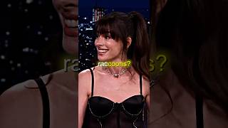 The Raccoons Performed BETTER Than Anne Hathaway😂 #annehathaway #shorts #funny