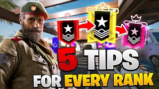 5 TIPS FOR EVERY RANK IN RAINBOW SIX SIEGE (HOW TO RANK UP EASY)