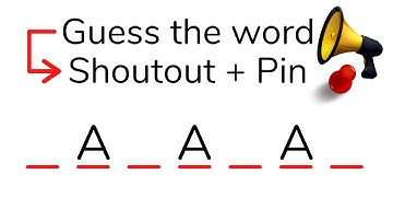 Guess the word Get a shoutout