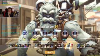 [Season 4: 4300 SR] xQc | Winston, Reinhardt | Hollywood Pro Gameplay