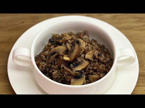 Гречка с грибами в мультиварке. Самый простой и быстрый рецепт