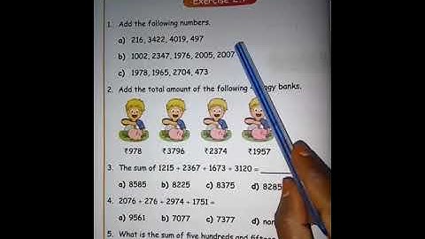 4std Mathematics Term1 Exercise 2.7 Part-1