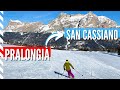 Full 5km descent on alta badias ski run 9a pralongi 2157m to san cassiano