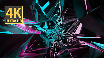 Ambient Pink Teal Aesthetic Abstract Background Video 4k Metallic Tunnel VJ Loop NEON Wallpaper