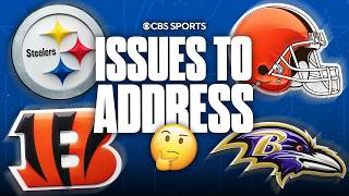 Issues to address before the season for every AFC North team 🤔 | Steelers, Ravens, Bengals, Browns