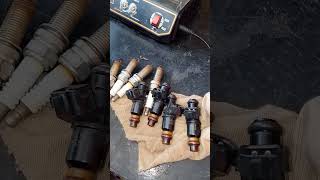 Honda civic engine tuning throttle body spark plug testing fuel injector ultrasonic