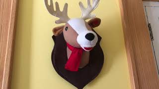 Gemmy animated singing Christmas Buck mount!