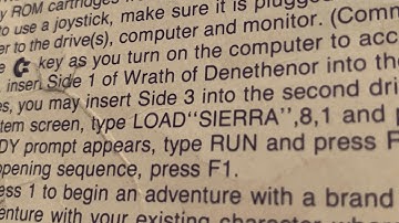 Commodore 64 Apple Wrath of Denethenor By Sierra