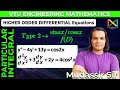 VTU Higher Order Differential Equations Particular Integral Type 2 Sinax/Cosax Engineering MATHS