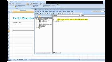 How to write Macro in excel VBA, writing simple macro