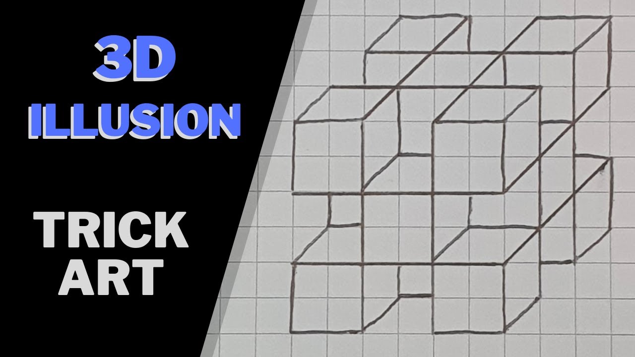 3D Illusion Drawing | Trick Art Video #Shorts - YouTube