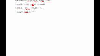 Chemistry 301 Worksheet 11