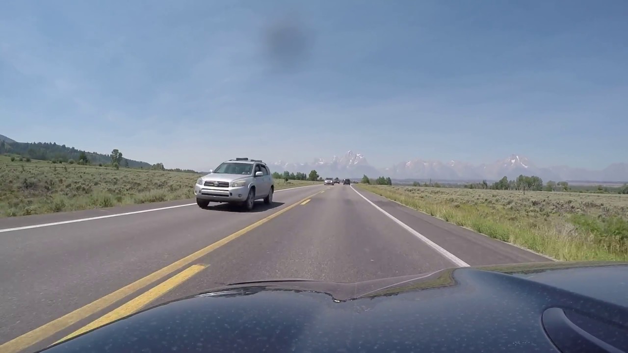 SLOW TV: Leaving Yellowstone, heading towards the Grand Tetons, Part IV