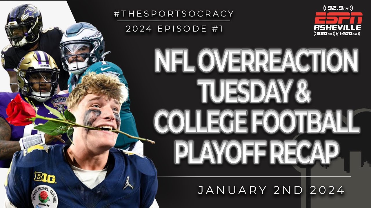 🔴 2024 Kickoff Reax Michigan Washington, NFL Playoff Push ESPN Radio