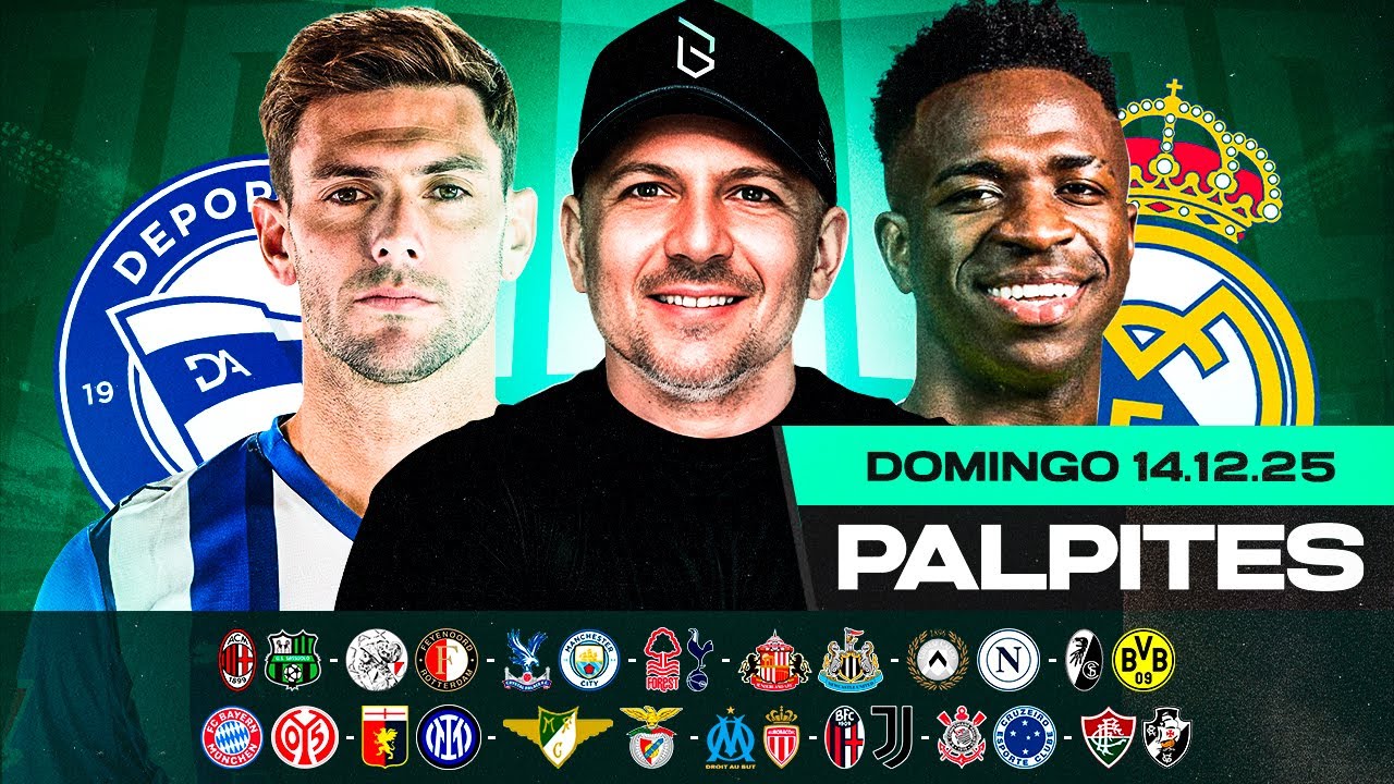 PALPITES DE FUTEBOL PARA 14 12 2025 (DOMINGO) | Boleiros Tips
