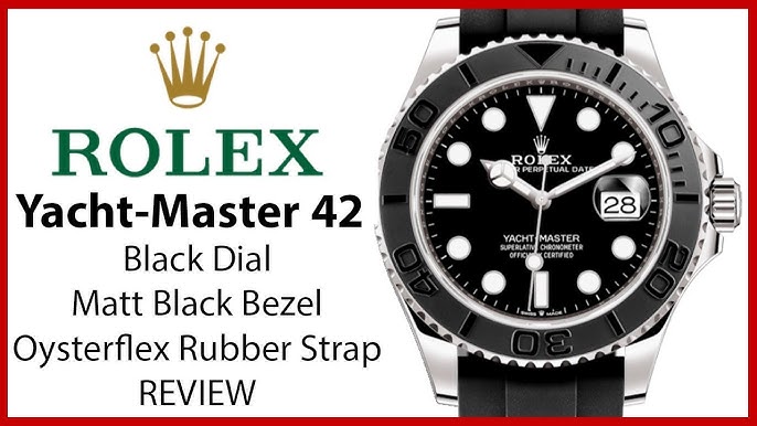Rolex Yacht-Master 42 - Oysterflex - Black Dial for $30,000 for
