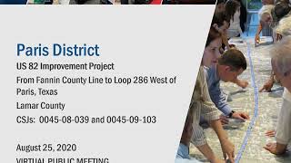 US 82 from the Fannin County Line to Loop 286 -Virtual Public Meeting