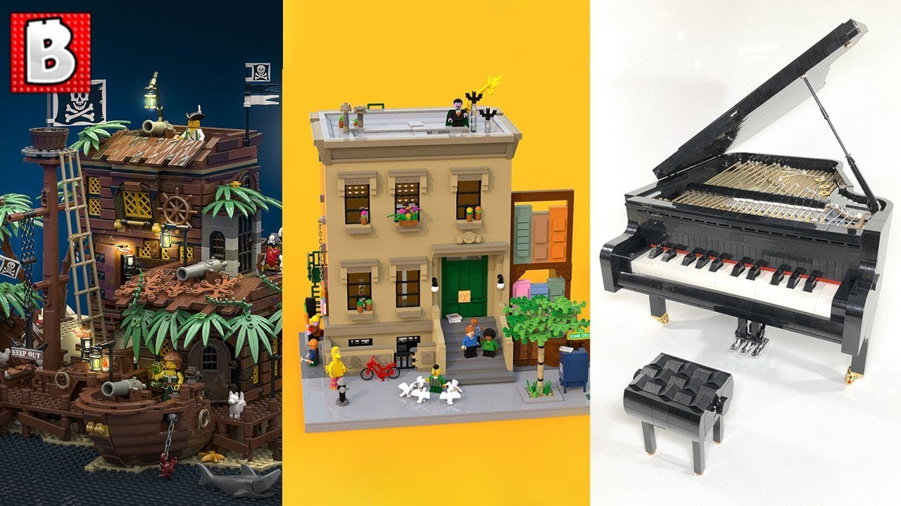 3 New Lego Ideas Sets Announced Pirate Bay 123 Sesame Street And Playable Piano Youtube