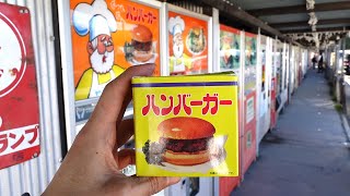A trip to eat at a total of 105 retro vending machine restaurants. Japanese food.