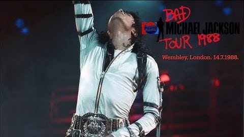 Michael Jackson live Wembley, London. July 14, 1988. (Snippets)