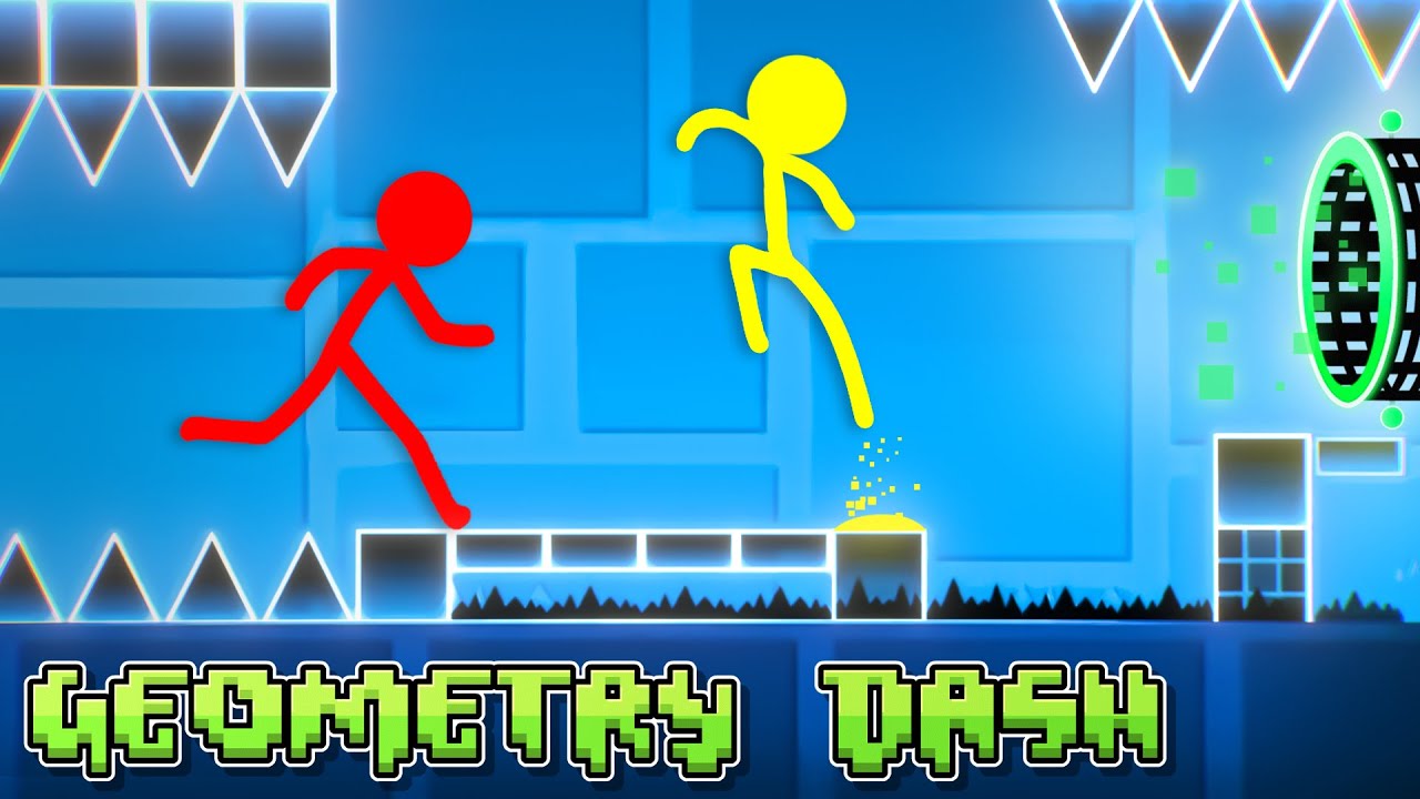 Animation vs geometry. Дед коридор геометрии даш. suffer geometry dash.