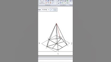 Pentagonal Pyramid in Isomertric Projection #solidedge #caed #isometric
