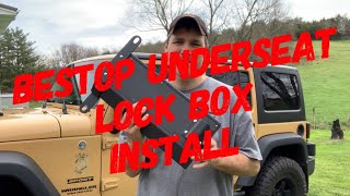 Jeep JK Bestop Under Seat Lock Box Install