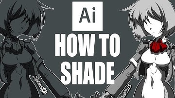 How to Shade Anime Characters - tutorial / Adobe Illustrator