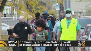 Community Problem-Solving Walk In Homewood Attracts City Leaders