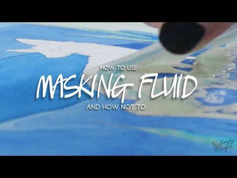 How to Use Masking Fluid In Watercolor Painting (without ripping your paper)