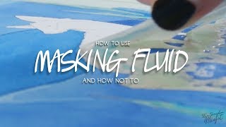 masking fluid watercolor painting
