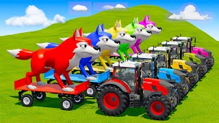 LOAD AND TRANSPORT GIANT WOLF WITH McCORMICK TRACTORS  Farming Simulator 22