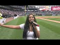 Gabby B Performs National Anthem at Chicago White Sox vs Chicago Cubs Game