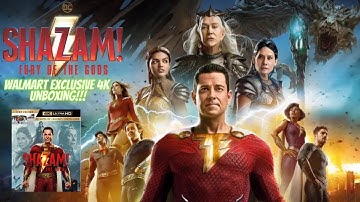 Shazam Fury of the Gods Walmart 4K exclusive unboxing!!