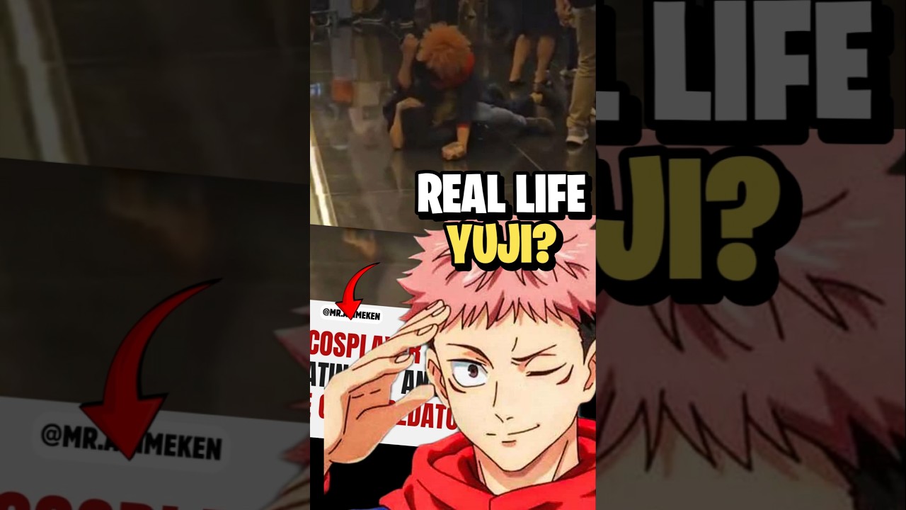 Real life Yuji at anime convention #jujutsukaisen #jjk #shorts