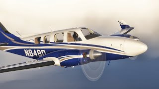 REAL Airline Pilot | Flying into Cagliari During a Massive VATSIM Event | Beechcraft Baron IFR