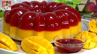 POSTRE FACIL RICO Y PICOSITO!!! Receta de GELATINA de MANGO CON CHAMOY