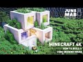 Minecraft tutorial :: How to build a cube house in minecraft ( Modern house ) #109