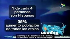 Growth of Latino population of Nevada, U.S.A. 