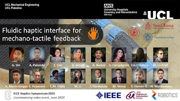 Shi et al., Fluidic haptic interface for mechano-tactile feedback, IEEE Haptics Symposium 2020.