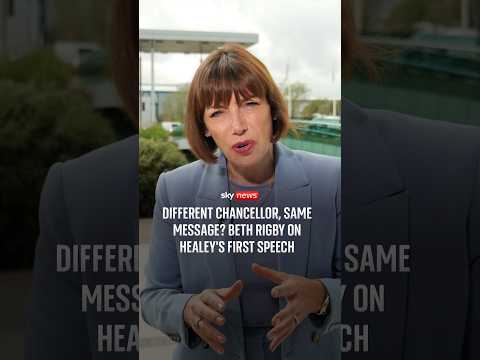 Different chancellor, same message? Beth Rigby on Healey's first speech