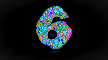 Learn Number 6 on 3d Color Balls | Sparta Wave Warp Effects (sponsored by preview2effects)