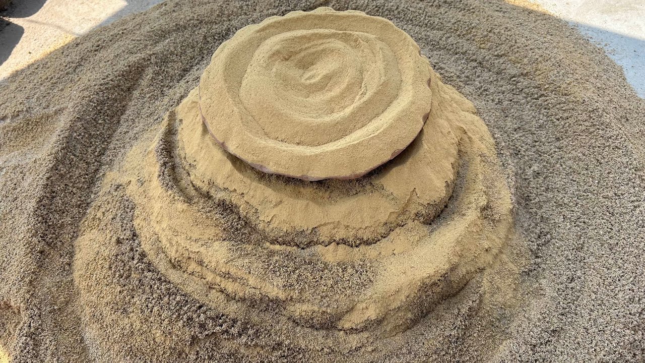 Tutorial + Crumbling Vlog ❤️ Yellow Pure Sand Tutorial With Result 💕 Lots Of Dry Water 💦 Crumbling 