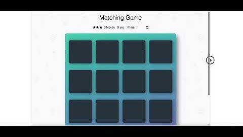 responsive memory game site