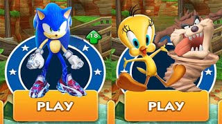 Sonic Prime - Boscage Maze Sonic vs Looney Tunes Dash vs All Bosses Zazz Eggman - Sonic Dash