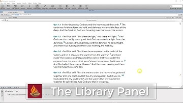 The Accordance Library Panel
