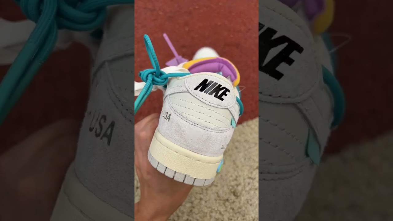 Nike Dunk Low x Off White No.36 sneakers. Whatsapp +84 824816523 