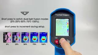 Thermal Imager 1024 Pixels 0.15℃ -40~300℃ Dual Light Blendin