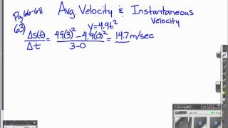 This is an example using limits to calculate the instantaneous speed
of a falling object. it taken from out book.