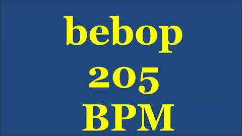 Drum Loops for Practice Bebop 205bpm